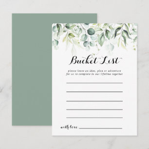 Cartes de liste de choses à faire avec eucalyptus 