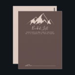 Cartes de liste de choses à faire pour un mariage<br><div class="desc">Ces cartes de liste de choses à faire pour un mariage à la campagne en montagne transparente sont l'activité parfaite pour une réception de mariage moderne ou une douche de mariée. Le design présente une montagne beige à l'aquarelle idyllique. Modifiez le libellé pour l'adapter à tout événement de la vie....</div>