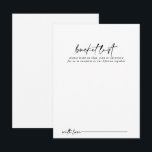 Cartes de liste de choses à faire pour un mariage<br><div class="desc">Ces cartes de liste de choses à faire pour un mariage moderne calligraphié sont l'activité parfaite pour une réception de mariage rustique ou une fête de douche de mariée. Le design simple et élégant présente une typographie classique et fantaisiste en noir et blanc. Modifiez le texte pour l'adapter à tout...</div>