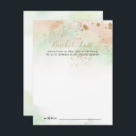 Cartes de liste de choses à faire pour un mariage<br><div class="desc">Ces cartes de liste de choses à faire pour un mariage avec confettis dorés à l'aquarelle sont l'activité parfaite pour une réception de mariage rustique ou une fête de douche de mariée. Le design présente un fond rose, vert et blanc à l'aquarelle avec des confettis dorés scintillants. Modifiez le texte...</div>