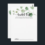 Cartes de liste de choses à faire pour un mariage<br><div class="desc">Ces cartes de liste de choses à faire pour un mariage avec eucalyptus green delight sont l'activité parfaite pour une réception de mariage simple ou une fête de fiançailles. Le design présente des branches et des feuilles d'eucalyptus botaniques élégantes dessinées à l'aquarelle. Modifiez le texte pour l'adapter à tout événement...</div>