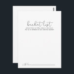 Cartes de liste de mariage simples à calligraphier<br><div class="desc">Ces cartes de liste de mariage simples à calligraphier sont l'activité parfaite pour une réception de mariage rustique ou une fête de douche nuptiale. Le design simple et élégant présente une typographie classique et fantaisiste en noir et blanc. Modifiez le texte pour l'adapter à tout événement de la vie. La...</div>