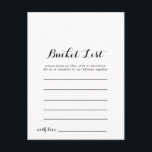 Cartes de liste de regroupement<br><div class="desc">Ces cartes de liste de seau sont l'activité parfaite pour une réception de mariage ou une douche nuptiale. Le signe Liste de regroupement est vendu séparément.</div>