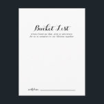 Cartes de liste des Mariages de calligraphie moder<br><div class="desc">Ces cartes de liste mariages de calligraphie moderne sont l'activité idéale pour une réception de mariage rustique ou une douche nuptiale. Le design sobre et élégant présente une typographie de script classique et sophistiquée en noir et blanc. Modifier le libellé pour convenir à tout événement de vie. Le panneau de...</div>