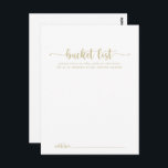 Cartes de liste des Mariages de la calligraphie d'<br><div class="desc">Ces cartes de liste de mariage de calligraphie or sont l'activité idéale pour une réception de mariage rustique ou une douche nuptiale. Le design sobre et élégant présente une typographie de script classique et sophistiquée en or. Modifier le libellé pour convenir à tout événement de vie. Le panneau de liste...</div>