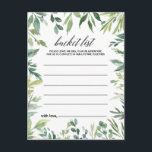 Cartes de liste des seaux de feuillage vert modern<br><div class="desc">Ces cartes de liste de seau feuillage vert moderne sont l'activité parfaite pour une réception de mariage tropical ou une douche nuptiale. Cette aquarelle peinte à la main présente un beau feuillage vert soigneusement aménagé dans des cadres uniques. Le signe Liste de regroupement est vendu séparément.</div>