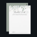 Cartes de liste minimaliste des Mariages de l'Euca<br><div class="desc">Ces cartes minimalistes de mariage eucalyptus sont l'activité idéale pour une réception de mariage rustique ou une douche nuptiale. Le design comprend des feuilles d'eucalyptus verts et élégants à l'aquarelle. Modifier le libellé pour convenir à tout événement de vie. Le panneau de liste de regroupement est vendu séparément.</div>