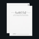 Cartes de liste minimaliste des Mariages de seaux<br><div class="desc">Ces cartes minimalistes de mariage argent sont l'activité idéale pour une réception de mariage rustique ou une douche nuptiale. Le design sobre et élégant présente une typographie de script classique et sophistiquée en argent. Modifier le libellé pour convenir à tout événement de vie. Le panneau de liste de regroupement est...</div>