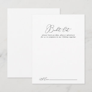 Cartes de liste minimaliste Mariage chic classique