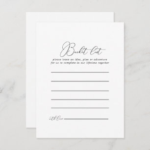 Cartes de liste minimaliste minimaliste chic class