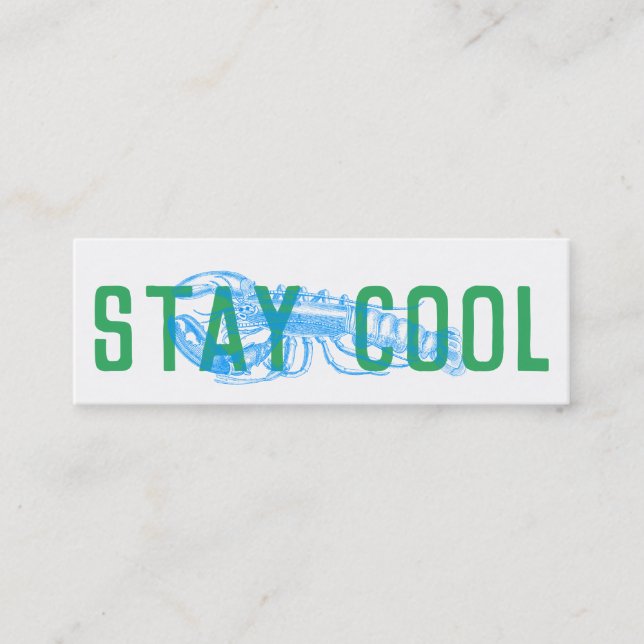 Cartes de livraison Stay Cool (Devant)