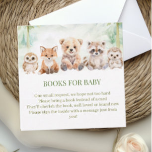 Cartes de livres de forêt verte sauge pour la fête