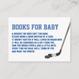 Cartes de livres de hockey sur glace pour bébé