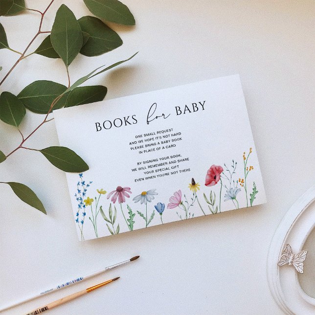 Cartes de livres Fleurs sauvages pour bébé (Créateur téléchargé)