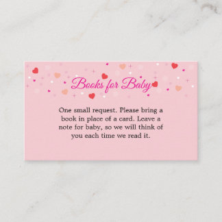 Cartes de livres pour bébé à inclure avec les invi