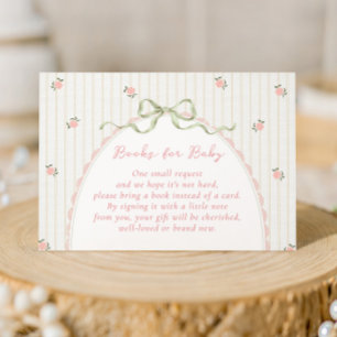 Cartes de livres pour bébé à l'ancienne avec nœud
