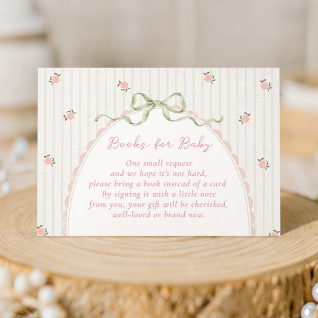 Cartes de livres pour bébé à l'ancienne avec nœud (Créateur téléchargé)
