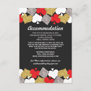 Cartes de logement de fête de Las Vegas Casino Mar