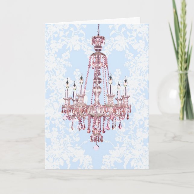 Cartes de lustre rose (Devant)