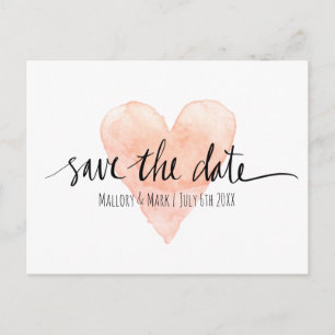 Cartes de mariage à conserver avec typographie ros