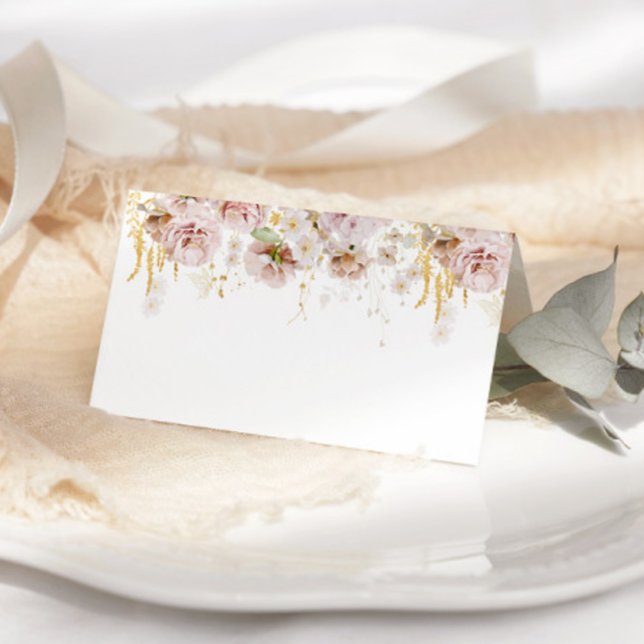 Cartes de mariage à fleurs Boho (Créateur téléchargé)