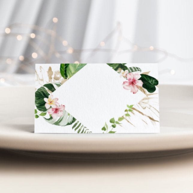 Cartes de mariage à fleurs de monstère tropicale (Créateur téléchargé)
