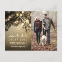 Cartes de mariage à l'arbre rustique vintage pour 