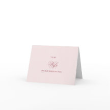 Cartes de mariage 'À ma femme'