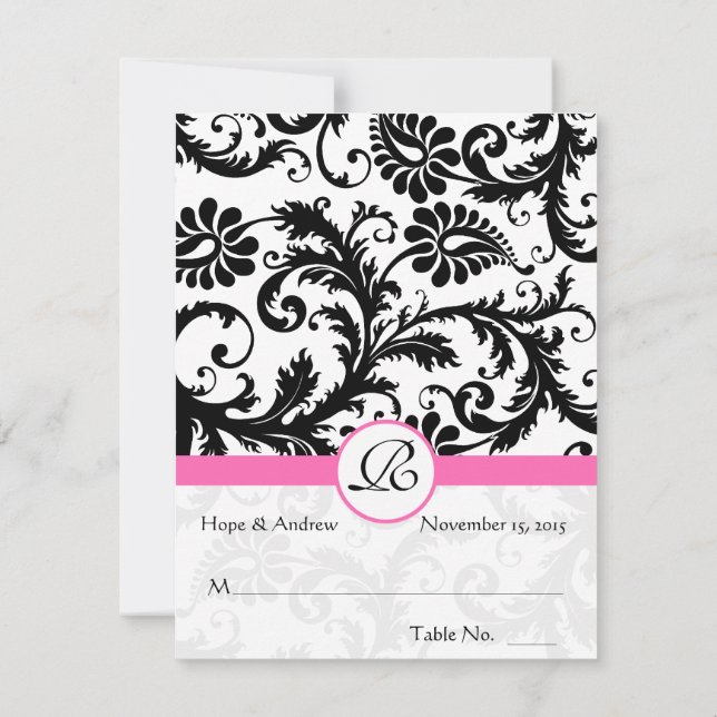 Cartes de mariage à marquer et plier soi-même (Dos)