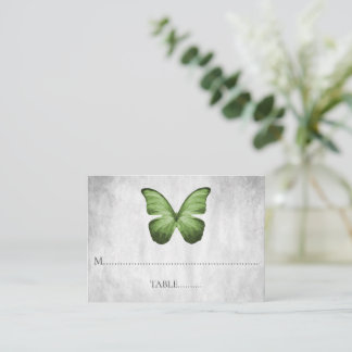 Cartes de Mariage à papillon vert