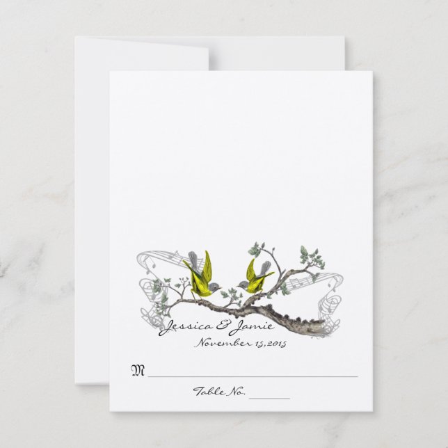 Cartes de mariage à plier en forme de tente pour l (Devant)