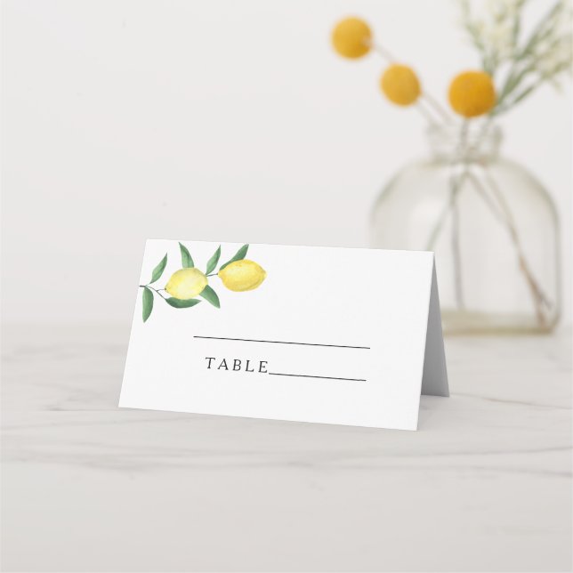 Cartes de mariage au citron - Citrus lemon (Devant)