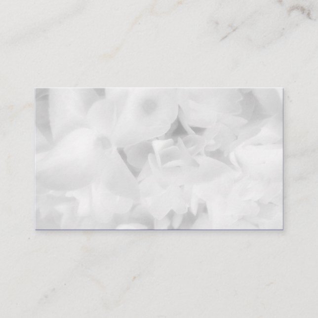 Cartes de Mariage blanc floral (Devant)