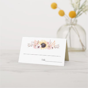 Cartes de Mariage Bouquet Sunflowers