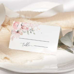 Cartes de mariage couleur aquarelle rose pâle