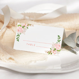 Cartes de mariage couleur aquarelle rose pâle