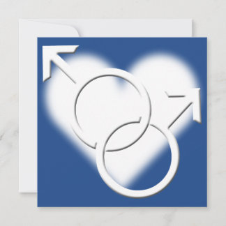 Cartes de mariage de Fierté Gay Invitations de mar