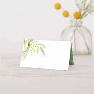 Cartes de mariage de l'art feuille Eucalyptus