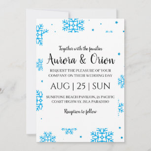 cartes de mariage de noël à typographie élégante