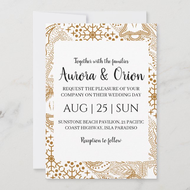 cartes de mariage de noël à typographie élégante (Devant)