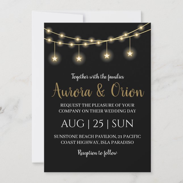cartes de mariage de noël à typographie élégante (Devant)