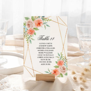 Cartes de Mariage de tableau de bord rose et or