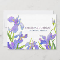 Cartes de Mariage d'Iris Enregistrer la Date Invit