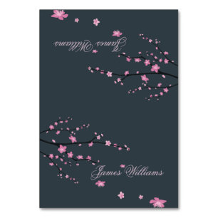 Cartes de Mariage en fleurs de cerisier foncé