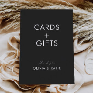 Cartes de mariage et Cadeaux Noirs,