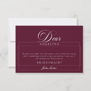 Cartes de mariage et demoiselles d'honneur classiq