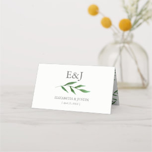 Cartes de Mariage Feuilles luxuriantes et élégante