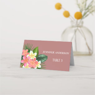 Cartes de mariage Fleur Rose de Canyon Minimaliste