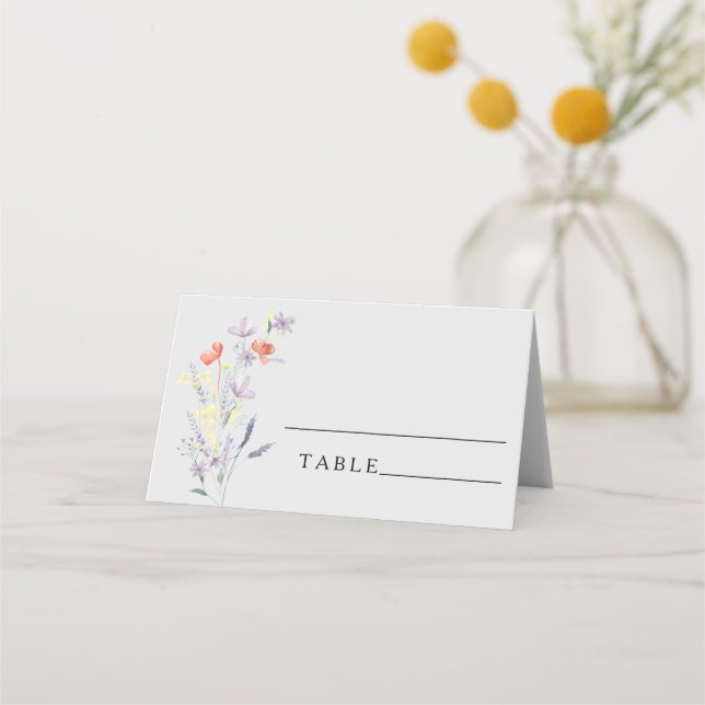 Cartes de mariage florales bohèmes (Devant)
