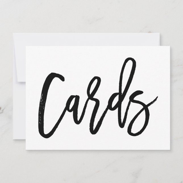 Cartes de mariage imprimées avec une écriture chic (Devant)